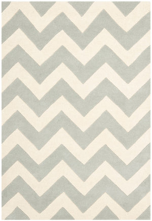 Safavieh Cht715 Hand Tufted  Rug Grey / Ivory CHT715E-5SQ