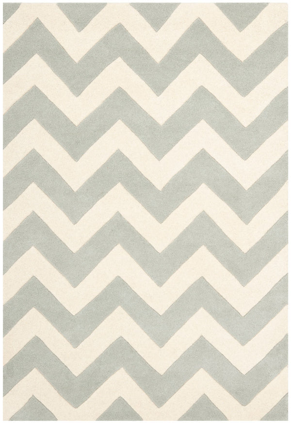 Safavieh Cht715 Hand Tufted  Rug Grey / Ivory CHT715E-5SQ