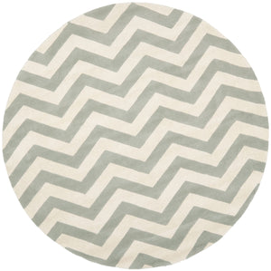 Safavieh Cht715 Hand Tufted  Rug Grey / Ivory CHT715E-5SQ