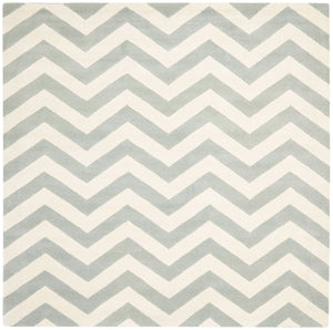 Safavieh Cht715 Hand Tufted  Rug Grey / Ivory CHT715E-5SQ