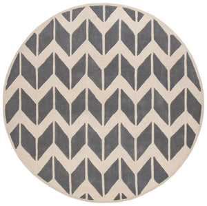 Safavieh Chatham 746 Hand Tufted  Rug Dark Grey / Ivory CHT746D-3SQ