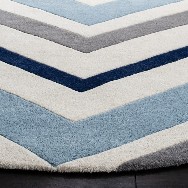 Safavieh Chatham 749 Hand Tufted  Rug Ivory / Dark Grey CHT749X-3SQ