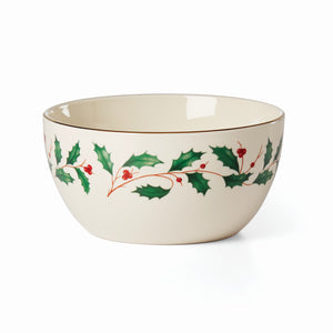 Lenox Holiday Small Bowl Red & Green, IVORY PORCELAIN 893493