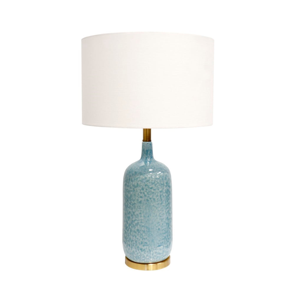 Pasargad Tucson Style Ceramic Table Lamp In Elegant Blue/Gold – Illuminate Your Space With Charm! Blue Ceramic Pmt-30315