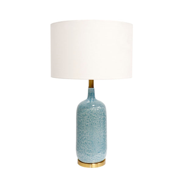 Pasargad Tucson Style Ceramic Table Lamp In Elegant Blue/Gold – Illuminate Your Space With Charm! Blue Ceramic Pmt-30315