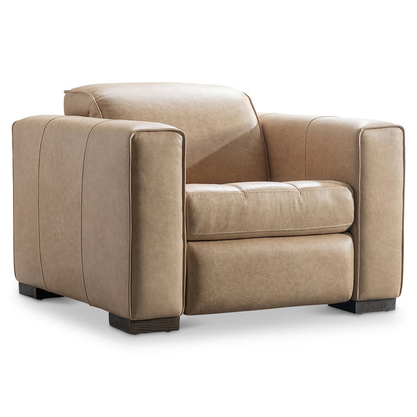 Bernhardt Bernhardt Nest Power Recliner in Plush Leather with Track Arms for Modern Living 402RLO