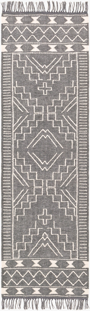 Surya Cheyenne 2' X 3' Handmade Wool & Polyester Rug - Global Elegance For Eclectic Home Décor Charm Charcoal Wool,Polyester Chy2302-268