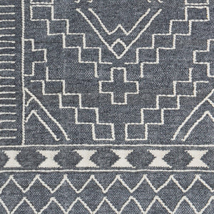 Surya Cheyenne 2' X 3' Handmade Wool & Polyester Rug - Global Elegance For Eclectic Home Décor Charm Charcoal Wool,Polyester Chy2302-23