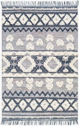 Surya Cheyenne 2' X 3' Handmade Wool & Polyester Rug - Global Elegance For Eclectic Home Décor Charm Ink Blue Wool,Polyester Chy2307-576