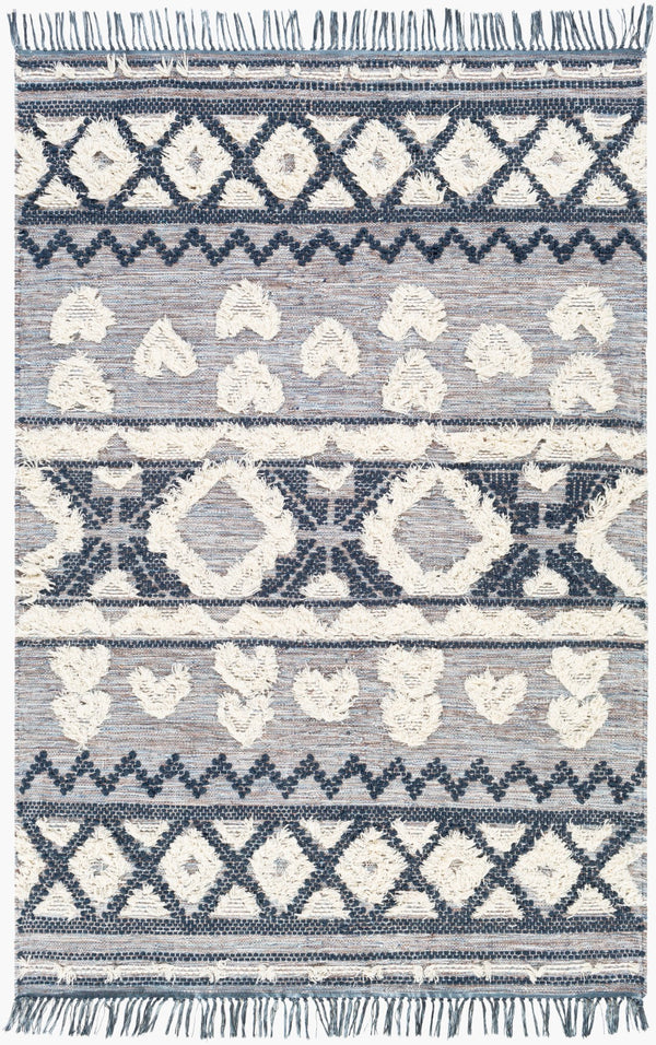 Surya Cheyenne 2' X 3' Handmade Wool & Polyester Rug - Global Elegance For Eclectic Home Décor Charm Ink Blue Wool,Polyester Chy2307-576