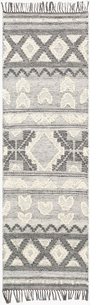 Surya Cheyenne 2' X 3' Handmade Wool & Polyester Rug - Global Elegance For Eclectic Home Décor Charm Charcoal Wool,Polyester Chy2308-268