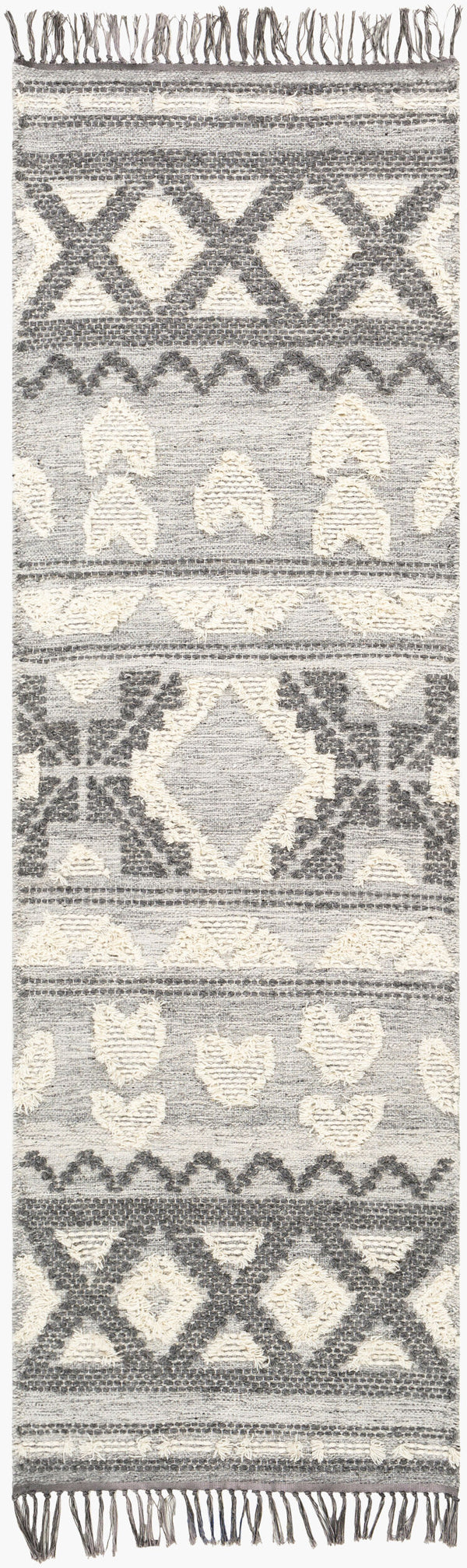 Surya Cheyenne 2' X 3' Handmade Wool & Polyester Rug - Global Elegance For Eclectic Home Décor Charm Charcoal Wool,Polyester Chy2308-268