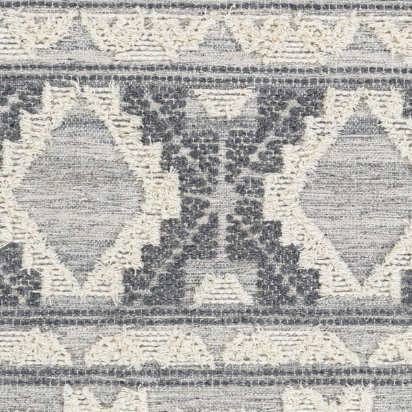 Surya Cheyenne 2' X 3' Handmade Wool & Polyester Rug - Global Elegance For Eclectic Home Décor Charm Charcoal Wool,Polyester Chy2308-23
