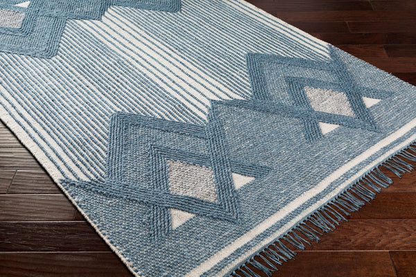 Surya Cheyenne 2' X 3' Handmade Wool & Polyester Rug - Global Elegance For Eclectic Home Décor Charm Blue Wool,Polyester Chy2310-268