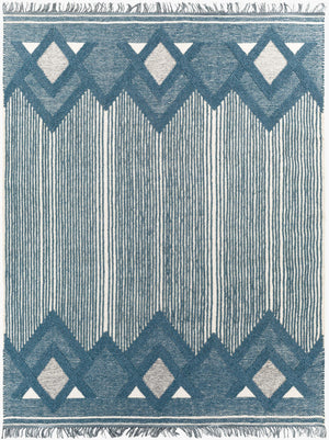 Surya Cheyenne 2' X 3' Handmade Wool & Polyester Rug - Global Elegance For Eclectic Home Décor Charm Blue Wool,Polyester Chy2310-23