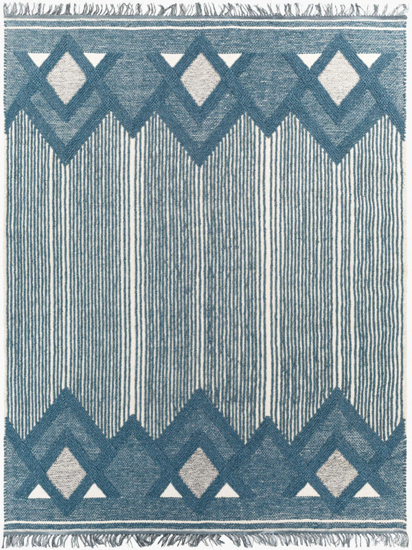 Surya Cheyenne 2' X 3' Handmade Wool & Polyester Rug - Global Elegance For Eclectic Home Décor Charm Blue Wool,Polyester Chy2310-23
