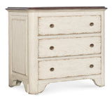 Americana Three-Drawer Nightstand Whites/Creams/Beiges Americana Collection 7050-90016-02 Hooker Furniture