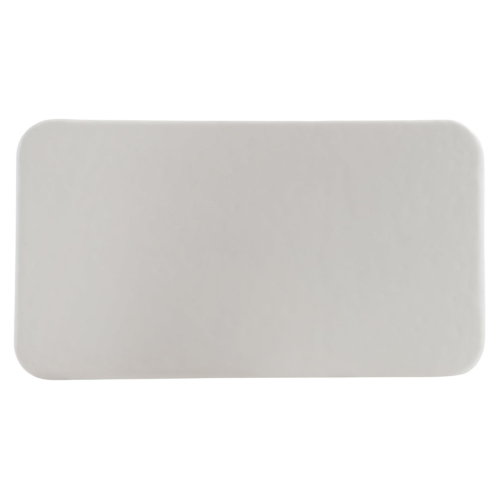 Bernhardt Bernhardt Sculptural Lennox Outdoor Cocktail Table — Chalky White Grp Concrete, Durable 56" W Centerpiece X10018