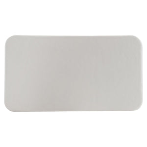 Bernhardt Bernhardt Sculptural Lennox Outdoor Cocktail Table — Chalky White Grp Concrete, Durable 56" W Centerpiece X10018