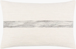 Livabliss Carine Cotton Wool Blend Lumbar Pillow Handcrafted Minimalist Accent for Bed or Sofa CIE002-1422D