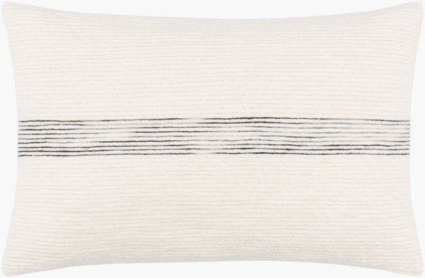 Livabliss Carine Cotton Wool Blend Lumbar Pillow Handcrafted Minimalist Accent for Bed or Sofa CIE002-1422D