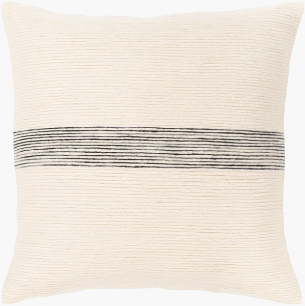 Livabliss Carine Cotton Wool Blend Square Accent Pillow for Minimalist Modern Living Rooms CIE002-2020D
