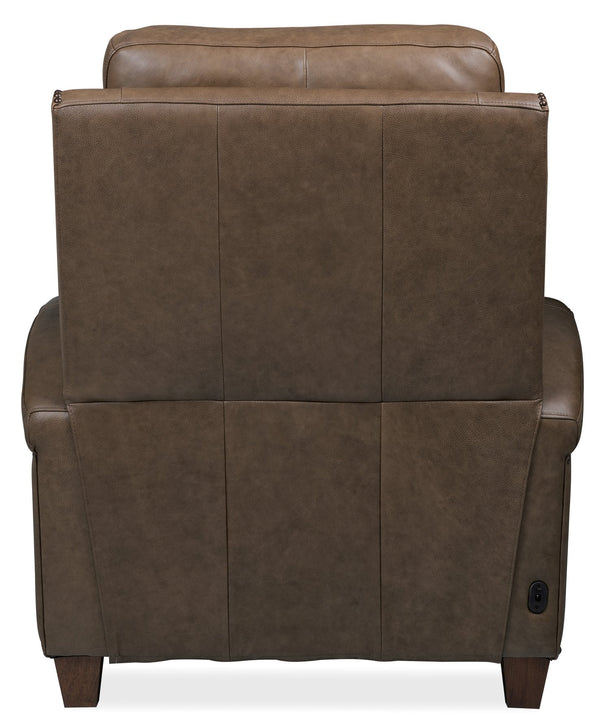 Hooker Furniture Julian Zero Gravity Power Recliner Top-grain Leather Bustle Back Formal Lounge Chair SS831-PHZ1-088
