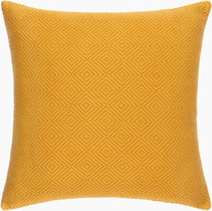 Surya Camilla 20"X20" Cotton Accent Pillow - Elegant Traditional Design For Chic Home Décor & Comfort Mustard Cotton,Cotton Cil001-2020p