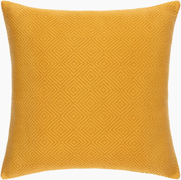 Surya Camilla 20"X20" Cotton Accent Pillow - Elegant Traditional Design For Chic Home Décor & Comfort Mustard Cotton,Cotton Cil001-2020p