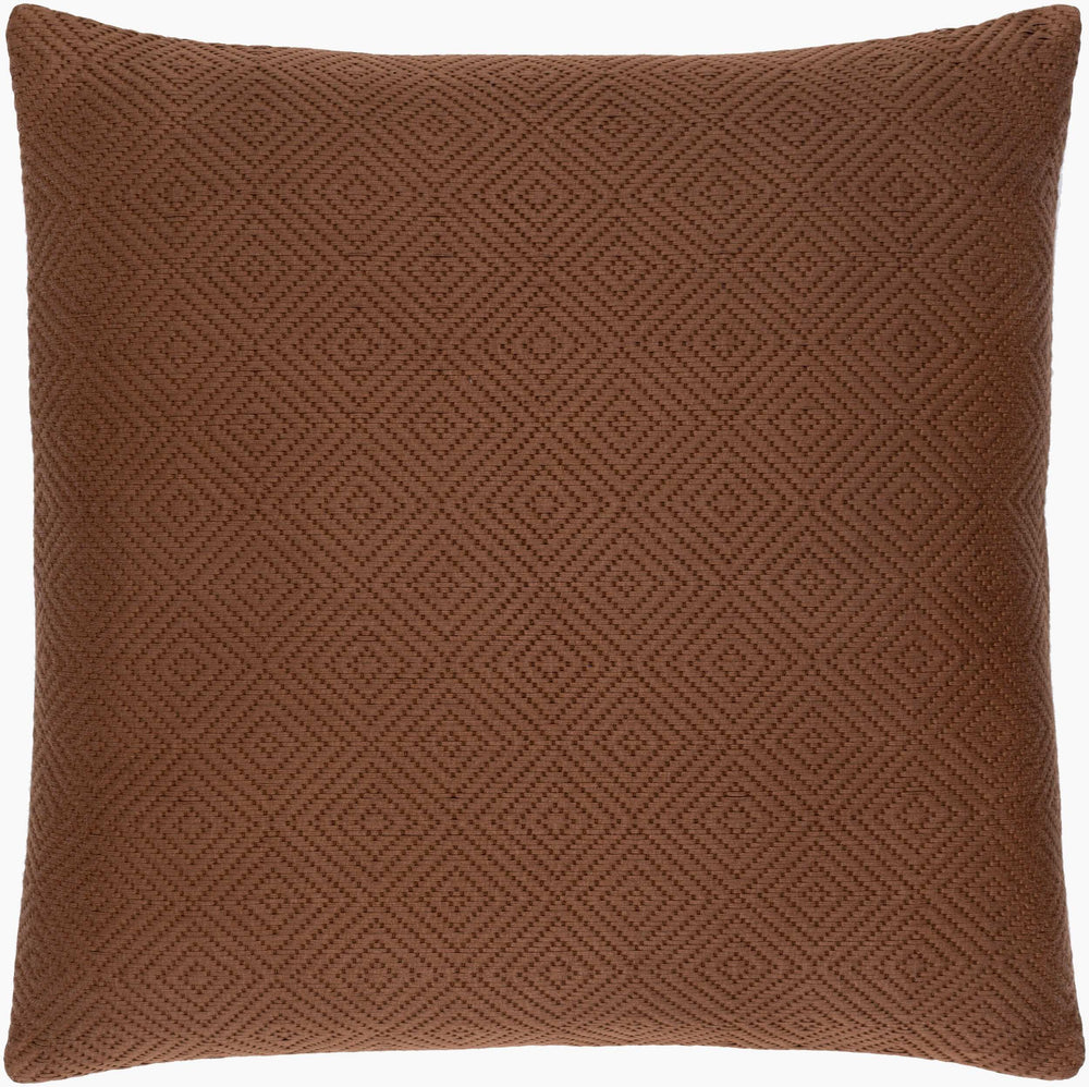Surya Camilla 20"X20" Cotton Accent Pillow - Elegant Traditional Design For Chic Home Décor & Comfort Brown Cotton,Cotton Cil002-1818