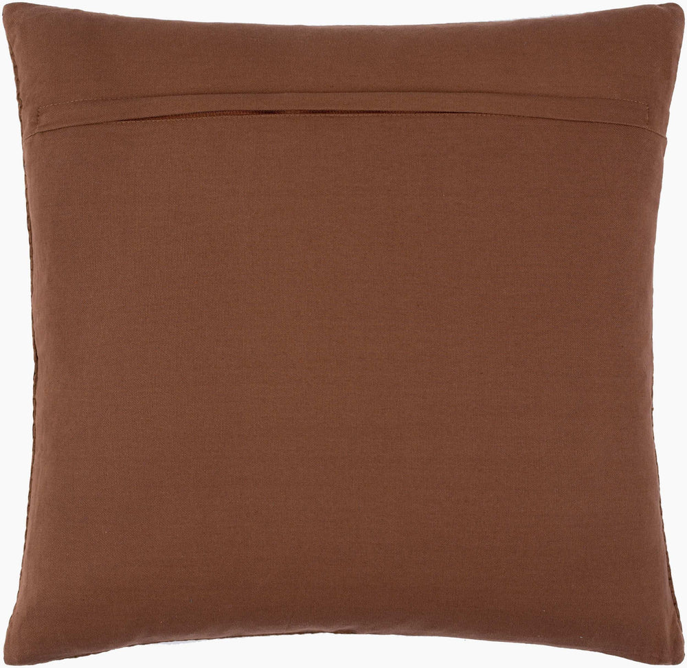 Surya Camilla 20"X20" Cotton Accent Pillow - Elegant Traditional Design For Chic Home Décor & Comfort Brown Cotton,Cotton Cil002-1818