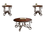 English Elm Steve Silver - Crowley - 3 Piece Table Set (Cocktail & 2 End Tables) - Brown