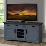 Parker House Americana Modern - Denim 63 In. TV Console Denim with Sable Wood Top Poplar Solids / Birch Veneers AME#63-DEN