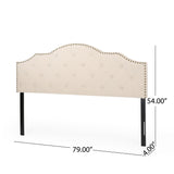 Christopher Knight Home® - Noble House - Cordeaux Contemporary Upholstered King/Cal King Headboard