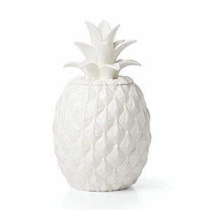 Lenox Wicker Creek Pineapple Cookie Jar White, WHITE PORCELAIN 893874