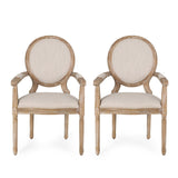 Christopher Knight Home® - Noble House - Judith French Country Wood Upholstered Dining Chair - Set of 2