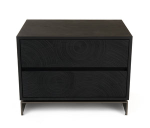 VIG Furniture Lamod Cirque - Modern Black Ash Nightstand VGVC-N2368