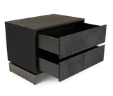 VIG Furniture Lamod Cirque - Modern Black Ash Nightstand VGVC-N2368