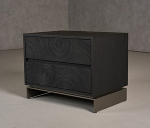 VIG Furniture Lamod Cirque - Modern Black Ash Nightstand VGVC-N2368