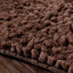 Surya Cirrus 5' X 8' Handmade Wool Rug - Modern High Pile Design For Durable, Charming Home Decor Dark Brown Wool Cirrus4-58