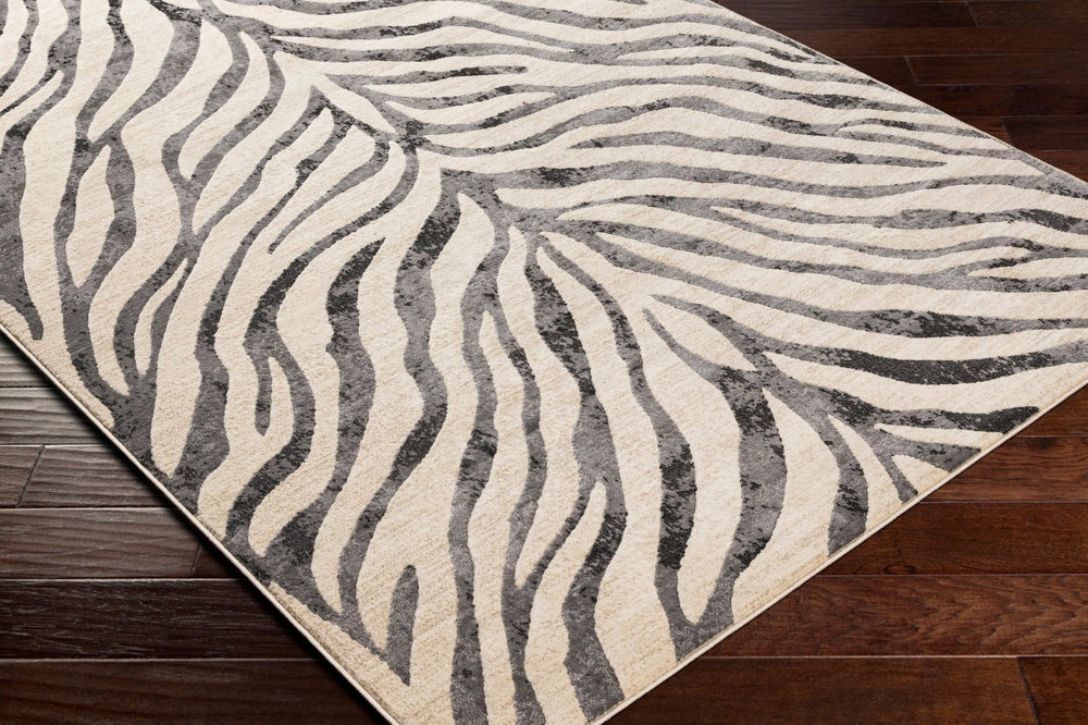 Livabliss City Geometric Polypropylene Accent Rug Machine Woven in Turkey for Modern Entryways Charcoal, Light 2'7" x 7'3" CIT2300-2773