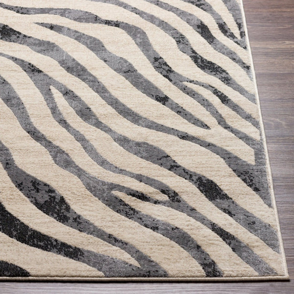 Livabliss City Geometric Polypropylene Accent Rug Machine Woven in Turkey for Modern Entryways Charcoal, Light 2'7" x 7'3" CIT2300-2773