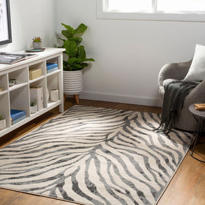 Livabliss City Geometric Polypropylene Accent Rug Machine Woven in Turkey for Modern Entryways Charcoal, Light 8'8" x 12'4" CIT2300-93123