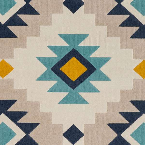 Livabliss City Collection Rustic Machine Woven Polypropylene Accent Rug for Entryways and Hallways Charcoal, Aqua 2'7" x 7'3" CIT2306-2773