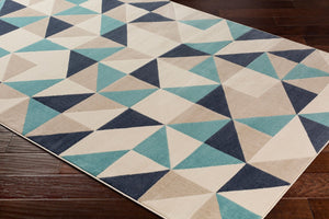 Livabliss City Collection Modern Polypropylene Area Rug Woven Accent for Entryway or Bath CIT2315-23