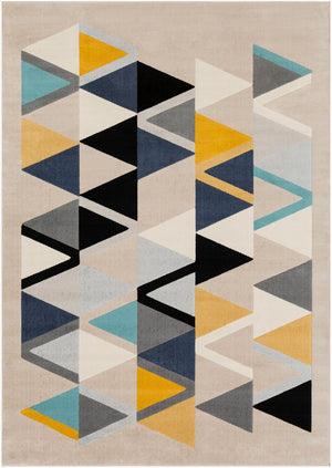 Livabliss City Geometric Machine Woven Polypropylene Area Rug for Living Room and Dining Space CIT2349-679
