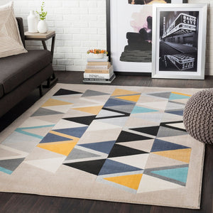 Livabliss City Geometric Machine Woven Polypropylene Area Rug for Living Room and Dining Space CIT2349-679