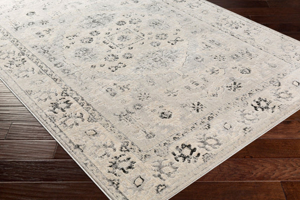 Livabliss City Machine Woven Polypropylene Runner Rug for Hallways Entryways and Bedside Areas Charcoal, Black 5'3" x 7'3" CIT2365-5373