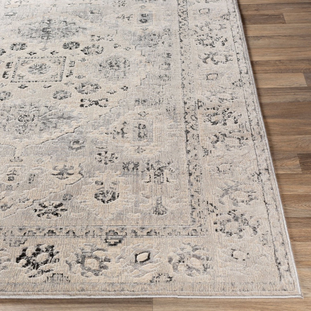 Livabliss City Machine Woven Polypropylene Runner Rug for Hallways Entryways and Bedside Areas Charcoal, Black 5'3" x 7'3" CIT2365-5373