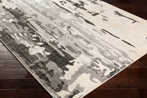 Livabliss City Collection Geometric Machine Woven Polypropylene Rug for Modern Entryways Charcoal, Light 2' x 2'11" CIT2383-23